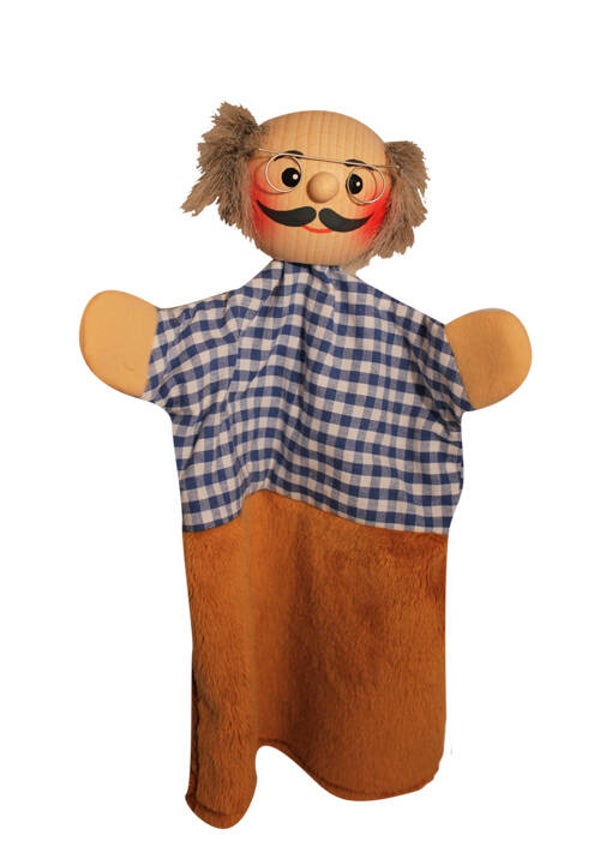 KERSA Kasperlfigur Opa Beni mit Holzkopf 60390