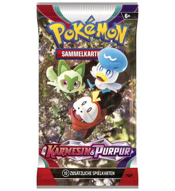 POKEMON Karmesin & Purpur Booster mit 10 Karten