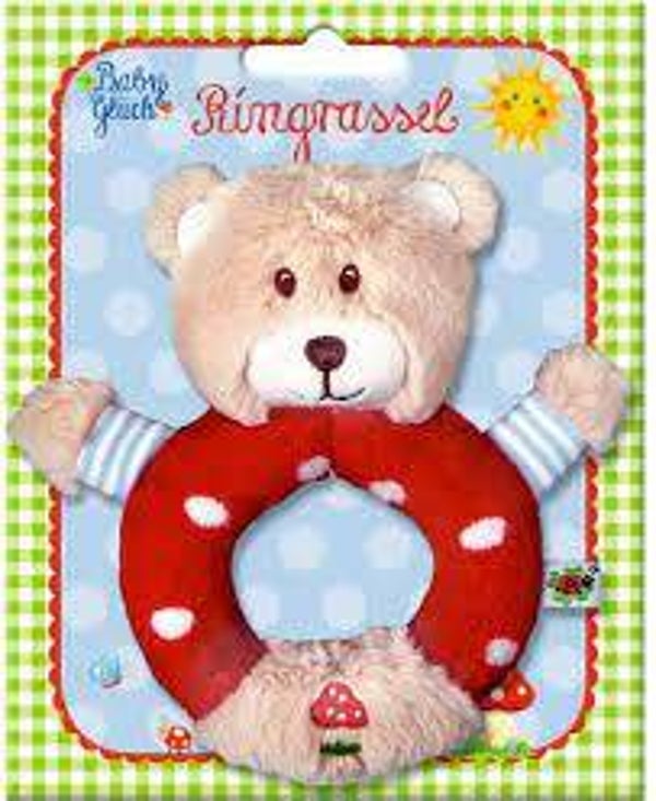 SPIEGELBURG Baby Glück Bärenrassel