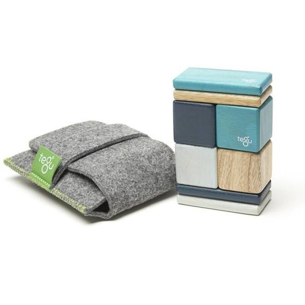 TEGU Pocket Pouch blau für Unterwegs Magnetbausteine