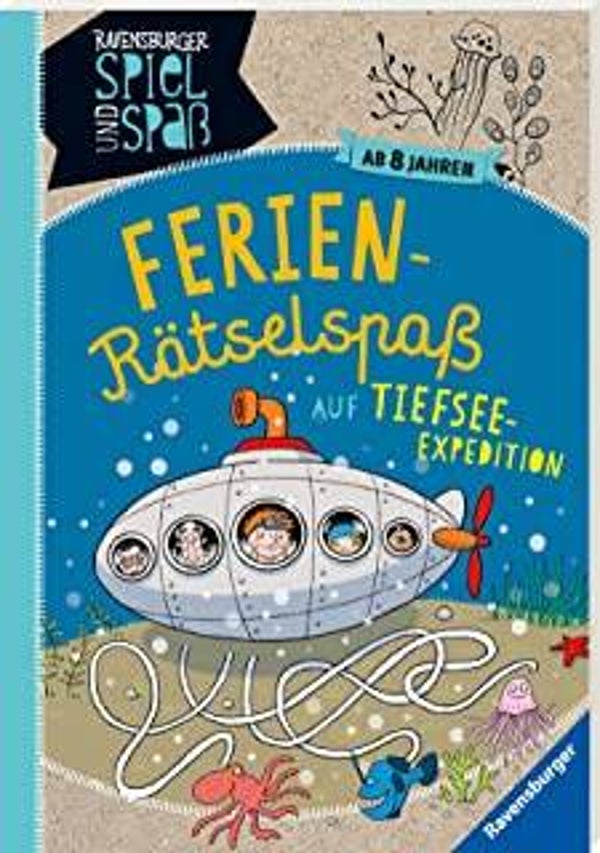 RAVENSBURGER Ferienrätselspaß - Auf Tiefseeexpedition ab 8 Jahren