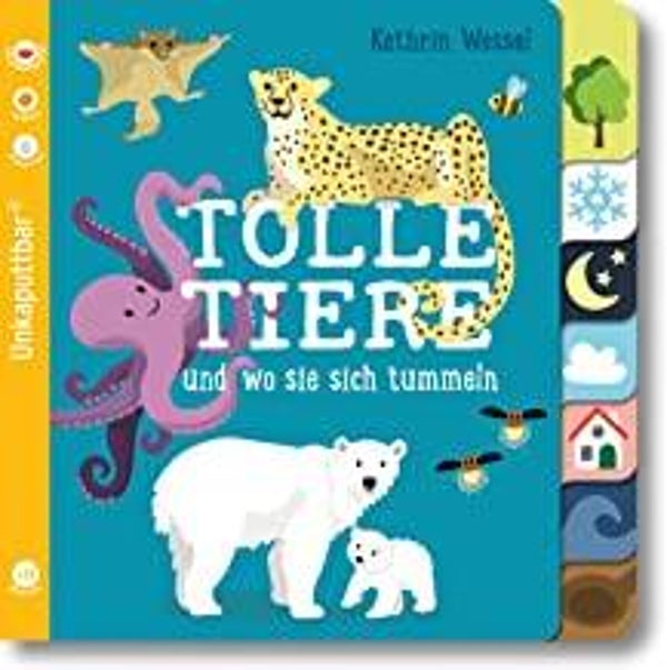 CARLSEN  Unkaputtbar Buch   Tolle Tiere ab 12 Monaten