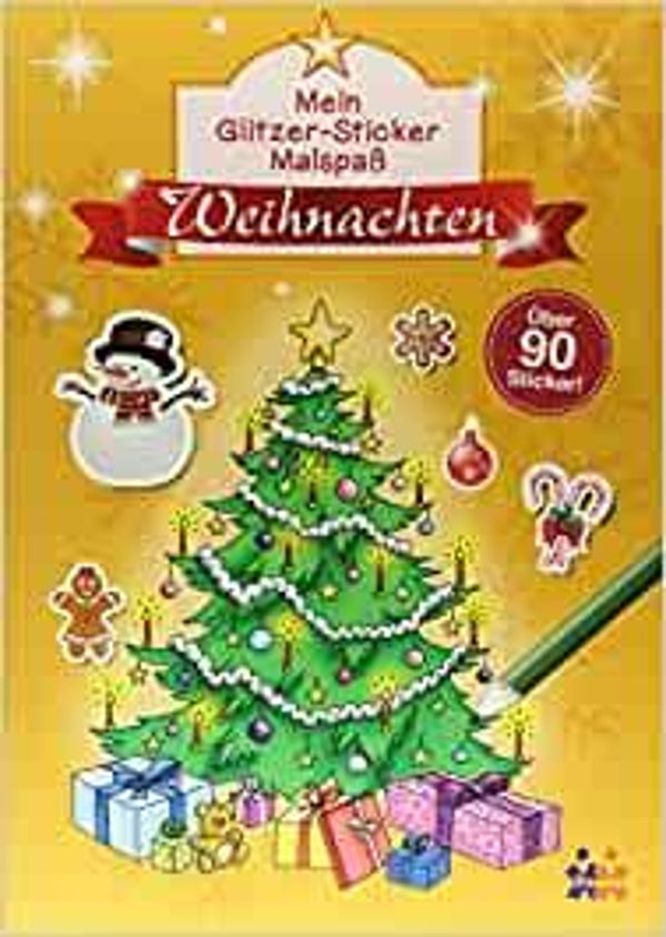 FRIENDZ Mein Glitzer-Sticker Malspaß  WEIHNACHTEN