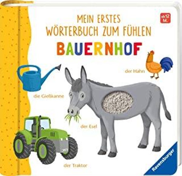 RAVENSBURGER Mein erstes Wörterbuch zum Fühlen Bauernhof ab 12 Monaten