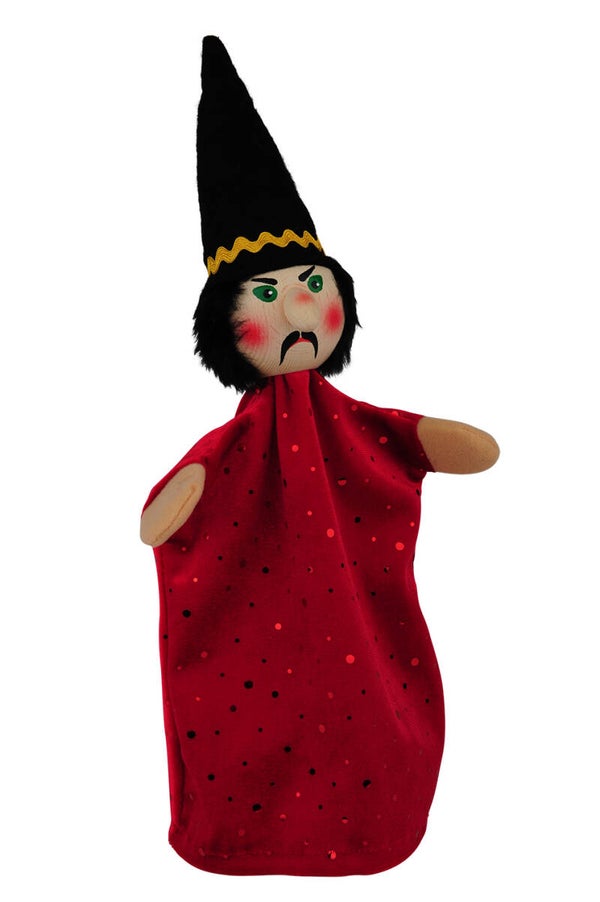 KERSA  Kasperlfigur Zauberer Beni  mit Holzkopf 60270