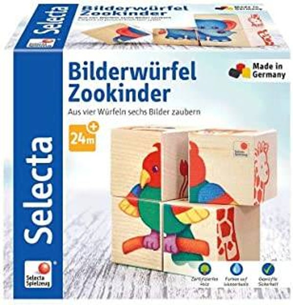 SELECTA Bilderwürfel Zookinder 62050
