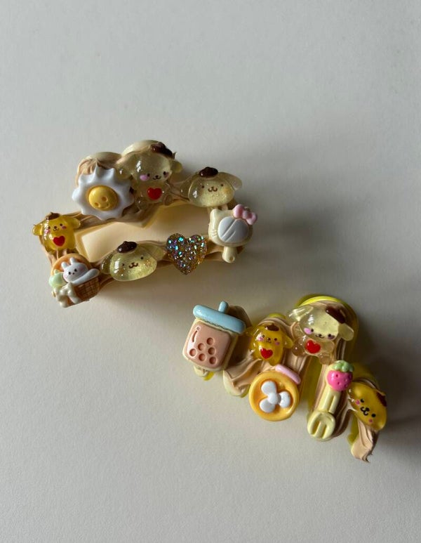 Pompompurin mini claw clip