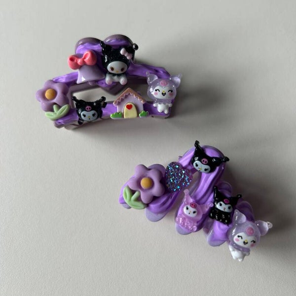 Kuromi mini claw clip