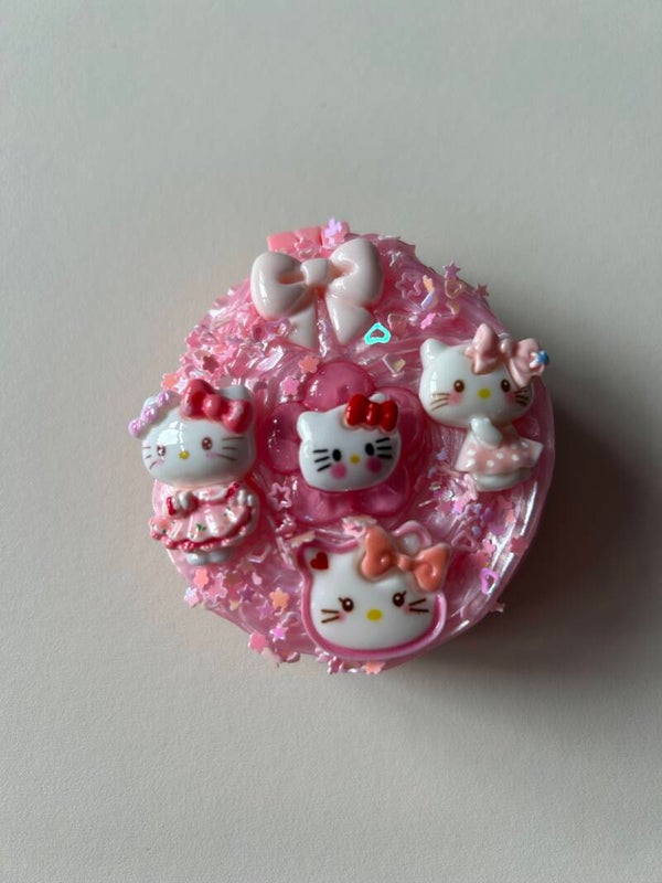 Hello kitty mini hair brush with mirror