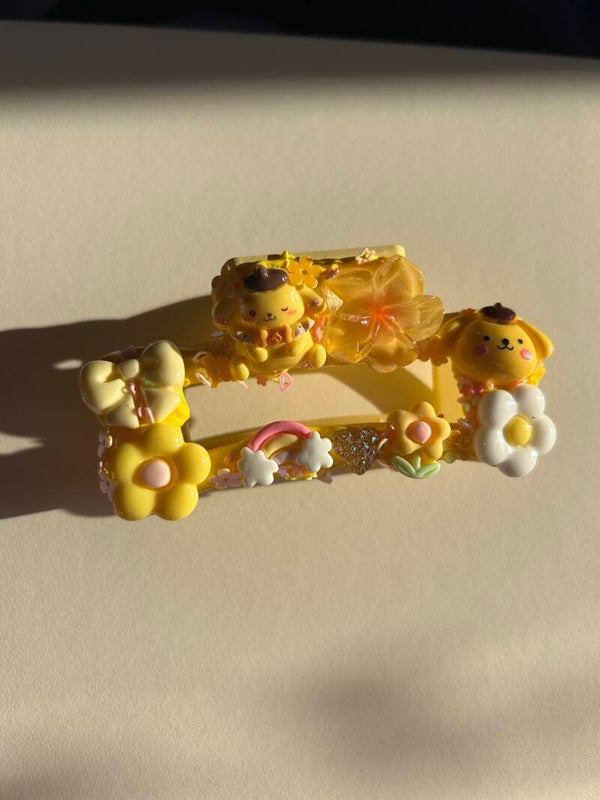 Pompompurin hair clip