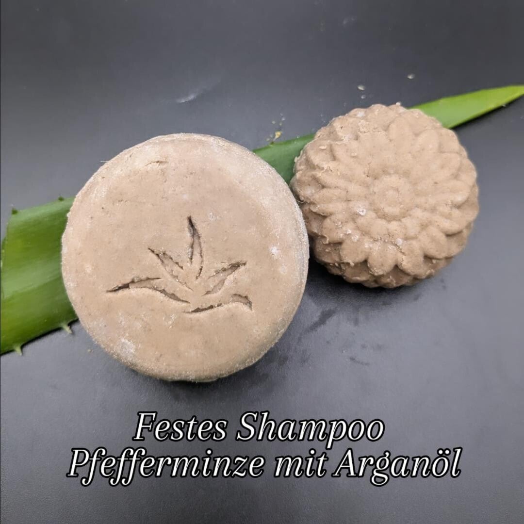 Festes Shampoo Pfefferminz - Rund
