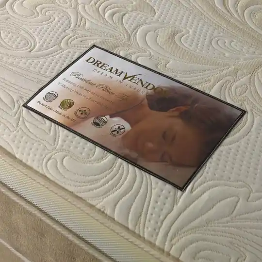 Dream Vendor President 1500 Pocket Sprung Pillow Top Memory Mattress