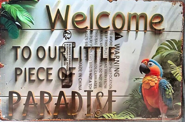 Plaque paradise 3d