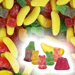 Mélange bananes pêches