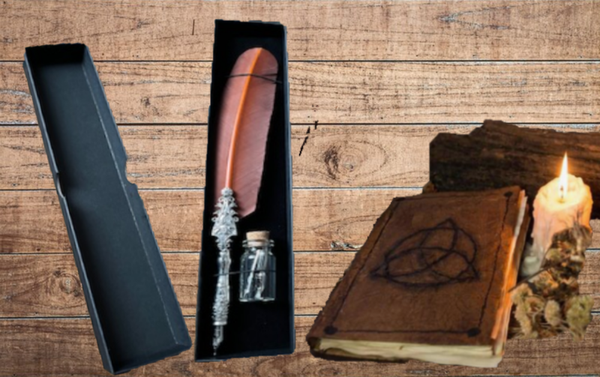 Coffret de calligraphie - Plume ORANGE