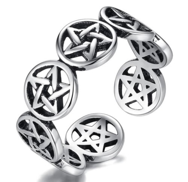 Bague PENTACLE WICCA