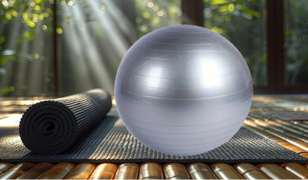 Ballon yoga 55 cm - Gris