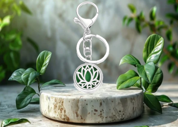 Porte-clé d'aromathérapie - LOTUS