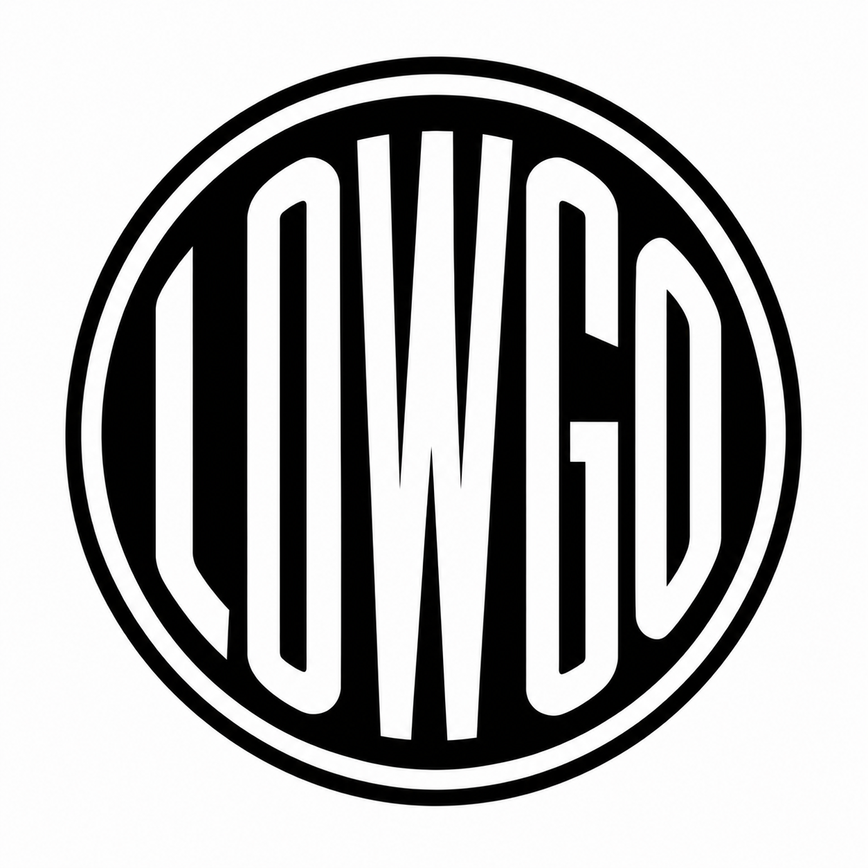 sticker blackowt circle