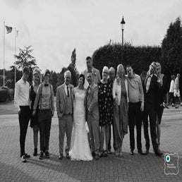Dormer wedding group shot