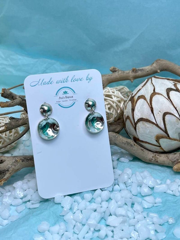 Oorbellen: print rondel