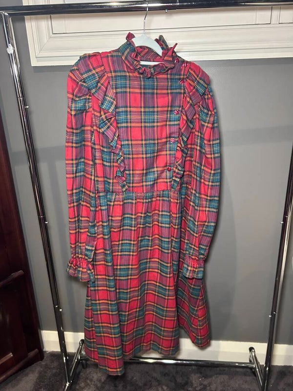 Vintage 80’s Homemade plaid dress
