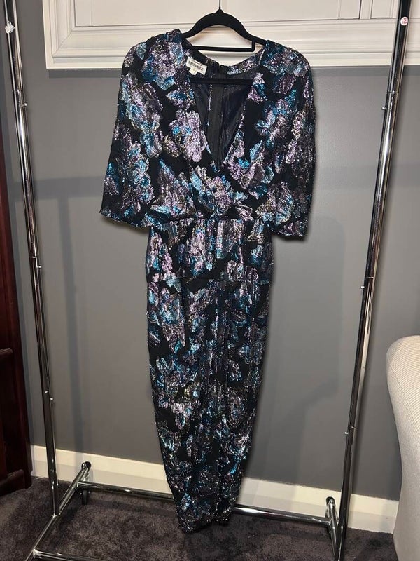 Mondie blue lurex  cocktail dress