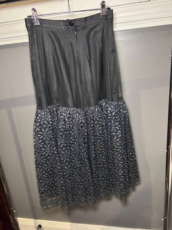 Vintage C&A metallic tulle skirt