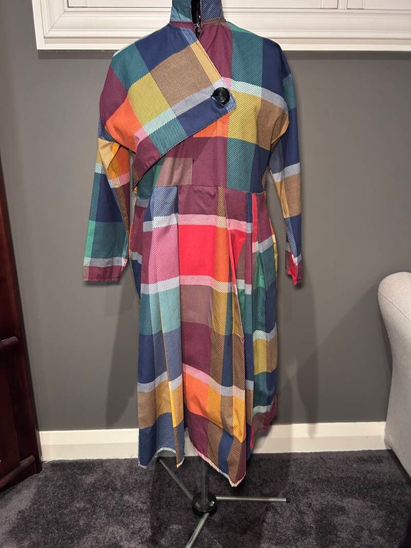 90’s handmade checked dress