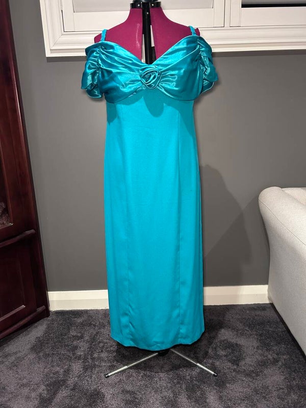 Vintage Purple Patch Evening Dress