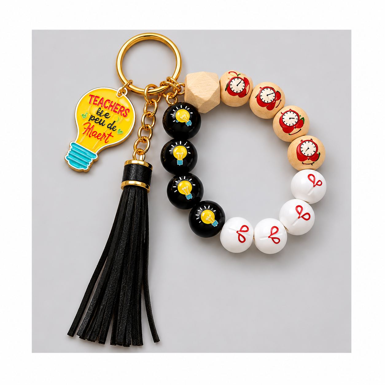 Porte Clés - Bois en perle unisex multicolors