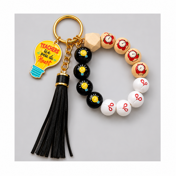 Porte Clés - Bois en perle unisex multicolors