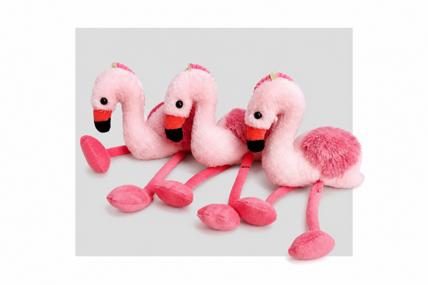 Porte Clés - Peluche flamant rose cygne 1 pc