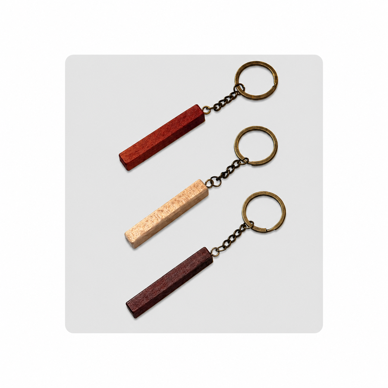 Porte Clés - Bois baton simple