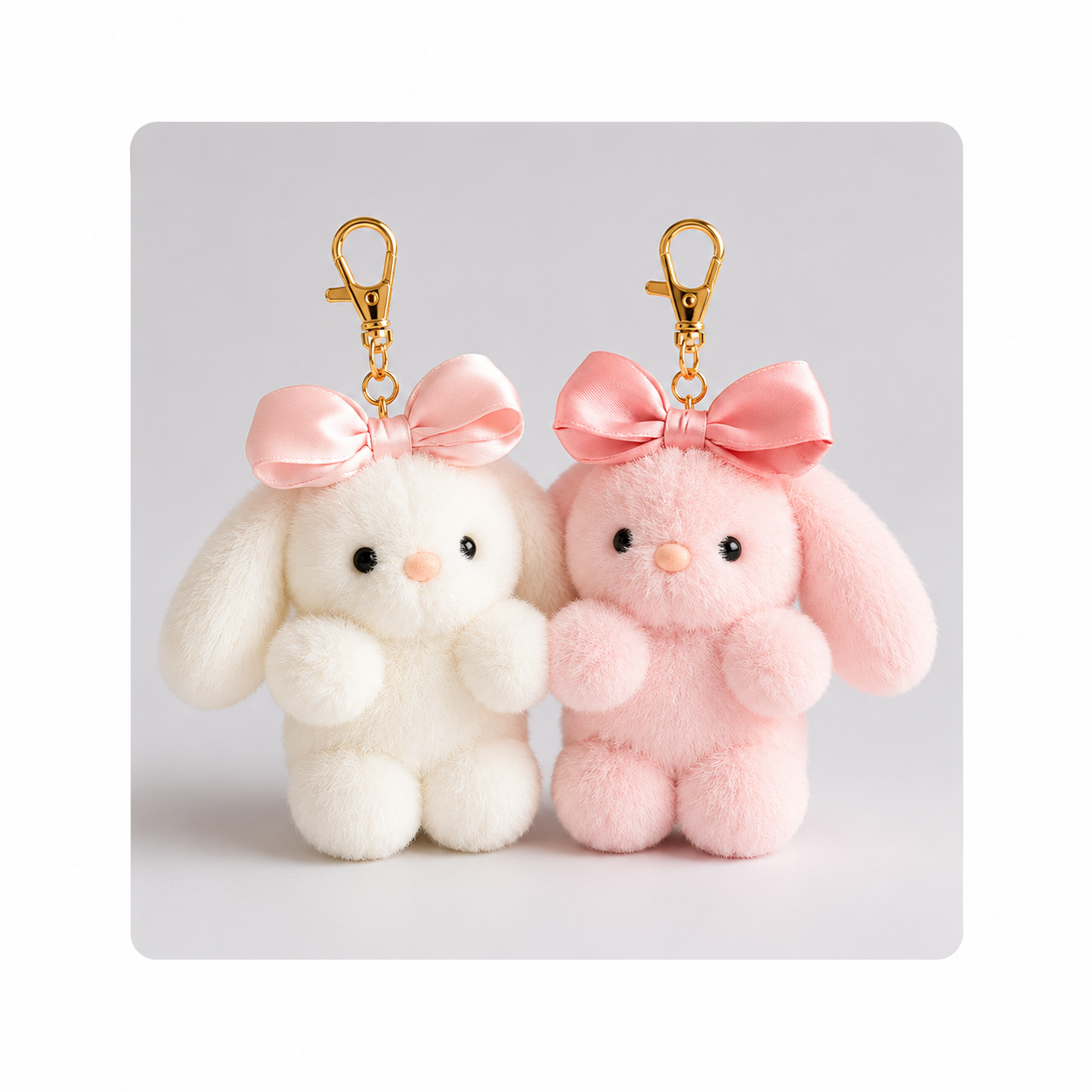 Porte Clés - Peluche 2 lapins géant