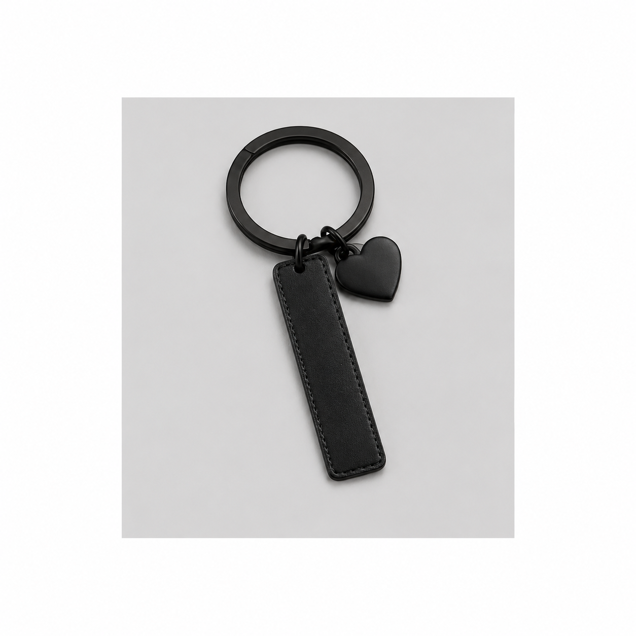 Porte Clés - Métal Signature Cœur Noir