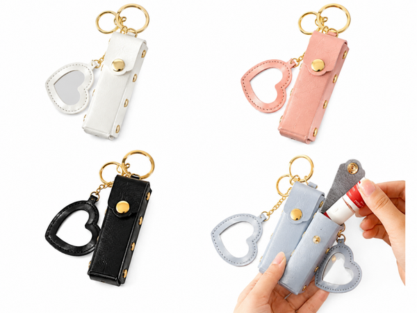Porte Clés - Cuir rouge à lèvres