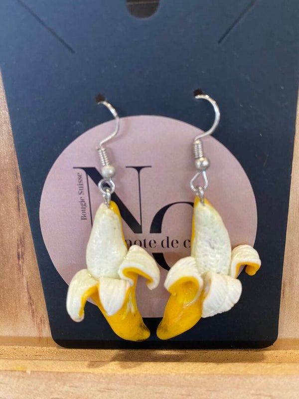 Boucle d'oreille Banane