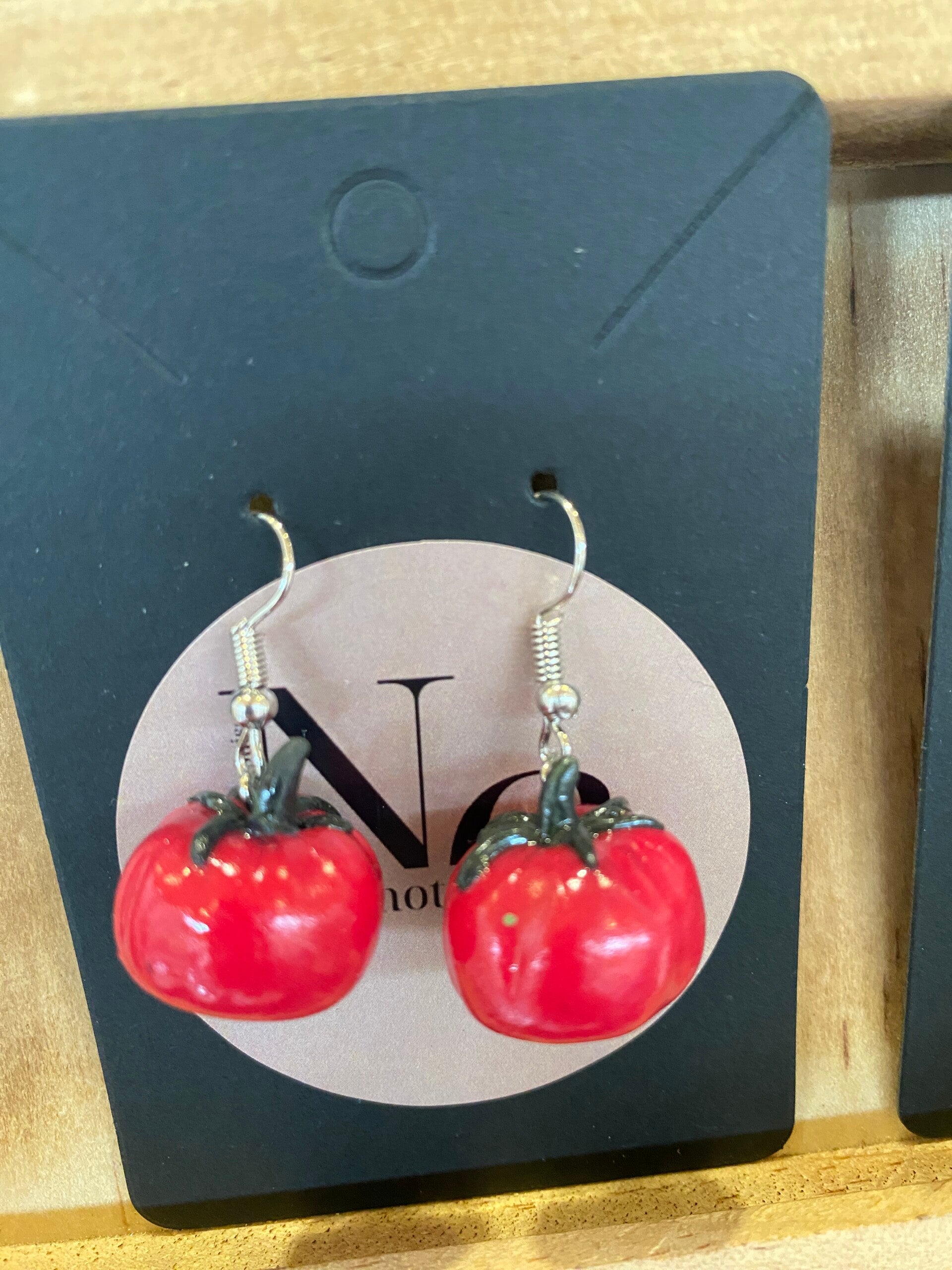 Boucle d'oreille Tomate