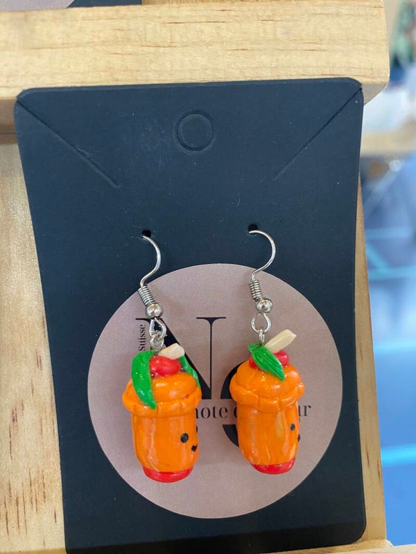 Boucle d'oreille Monsieur Smoothie