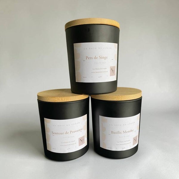 Bougie Parfumée Artisanale - Grand Pot (180g)