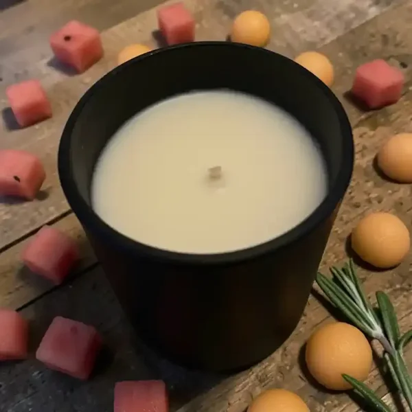Bougie artisanale –Pastèque melon 180g