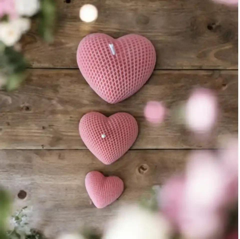 Coeur en cire , couleur à choix