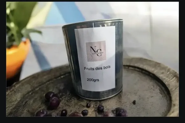 Bougie parfumée Fruits des Bois – 200g | La Note de Cœur