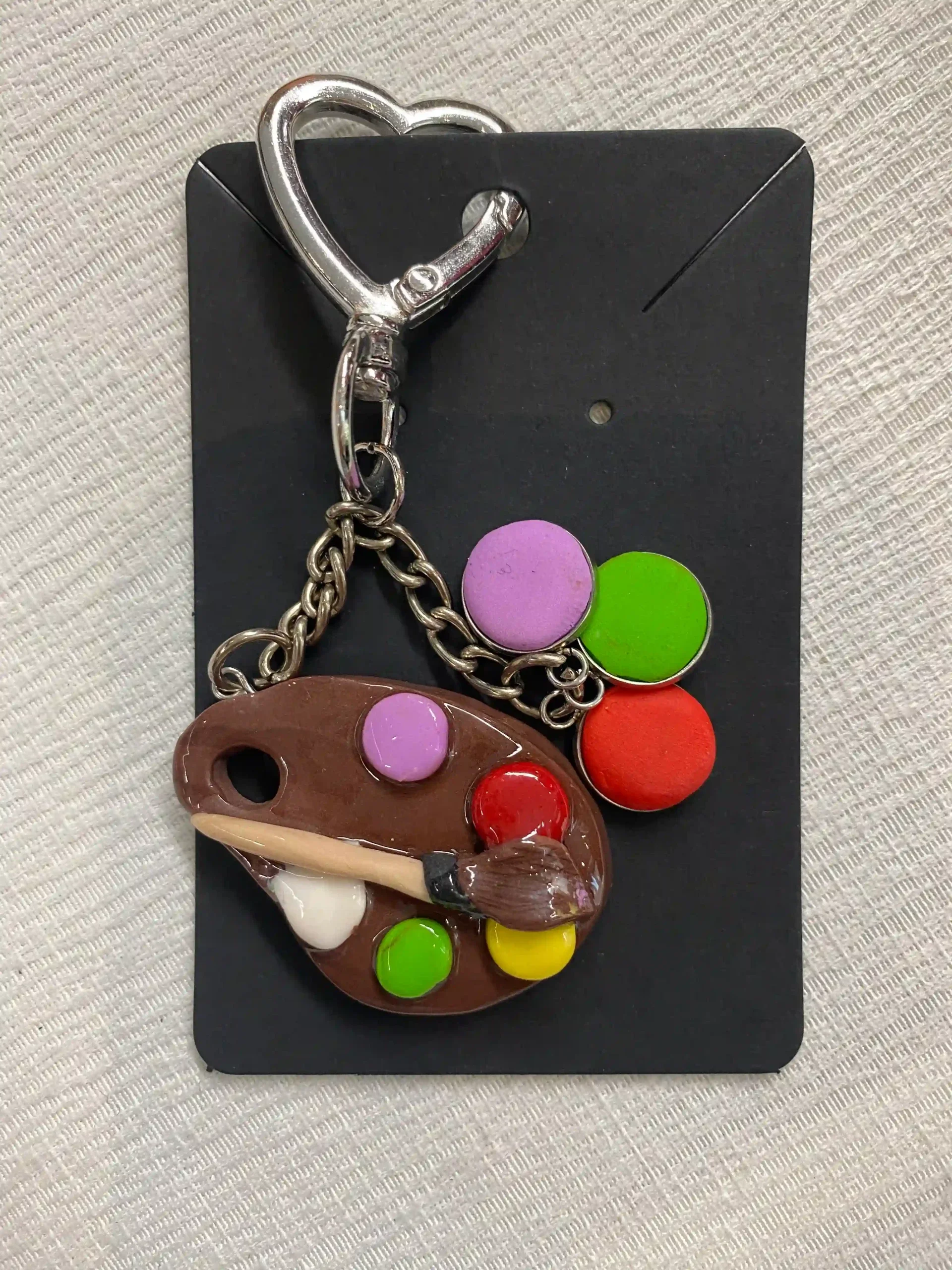 Charm’s Bag Palette de Peintre – Création Artistique en Fimo (fait main)
