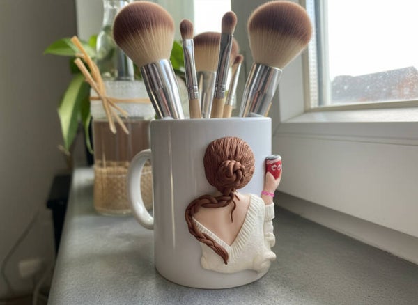 Mug Fimo "Total Look Girly"