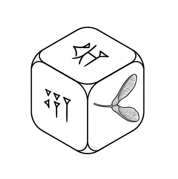 Dés divinatoires et plateau à dés