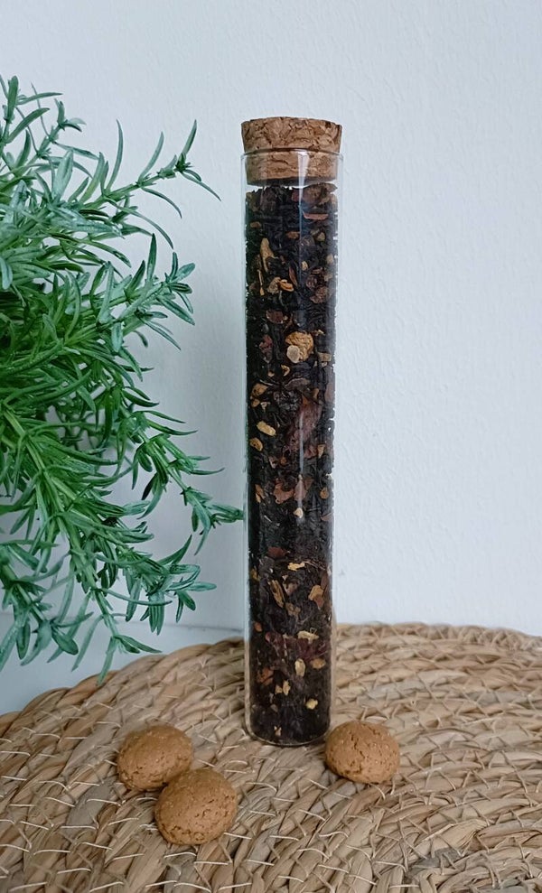 Reageerbuis met speculaas thee incl. theezakjes