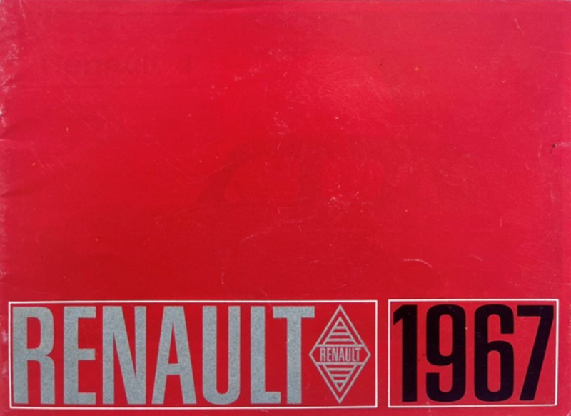 1967 Renault Model range original sales brochure