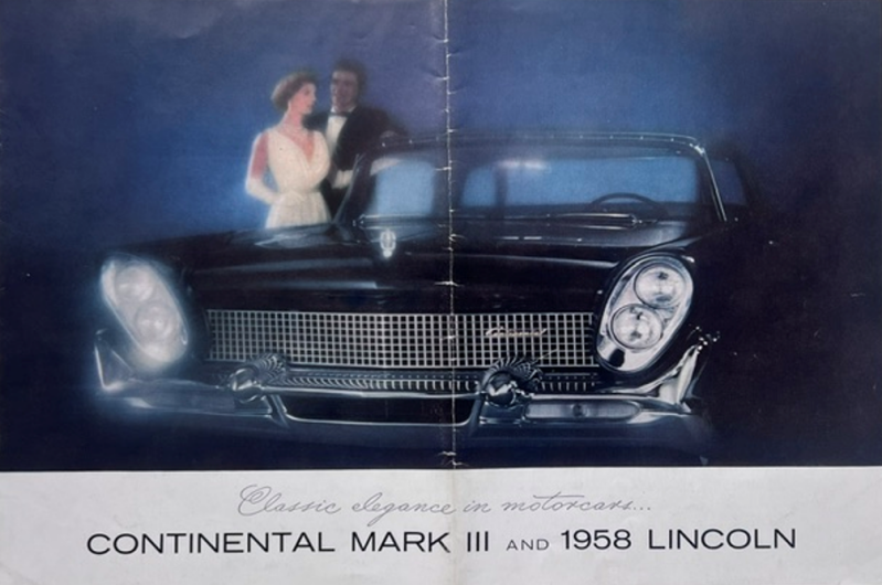 1958 Lincoln Model range original sales brochure